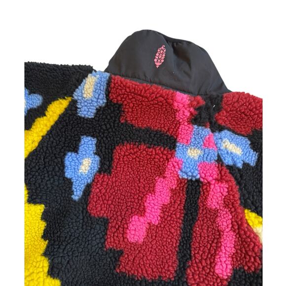 Free People Movement Rocky Ridge Fleece Colorful Pullover Sherpa M Outdoor - Picture 5 of 10